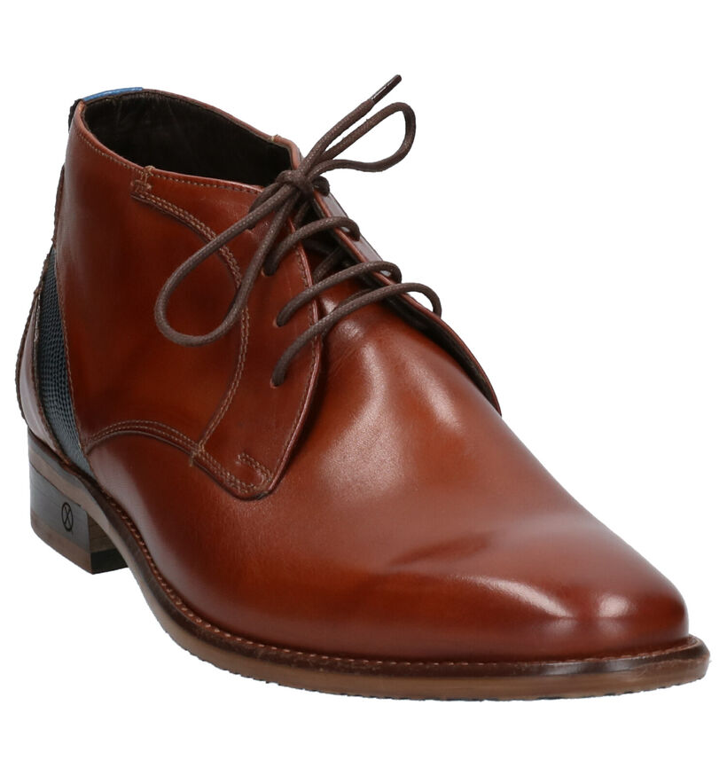 Ambiorix Daring Chaussures à lacets en Noir en cuir (259384)
