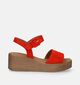 Gabor Best Fitting Oranje Sandalen Met Sleehak voor dames (339371)