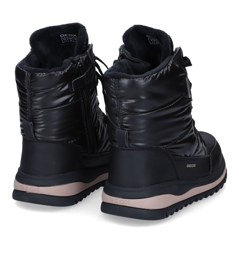 Geox Adelhilde Zwarte Snowboots voor meisjes (317638) - geschikt voor steunzolen