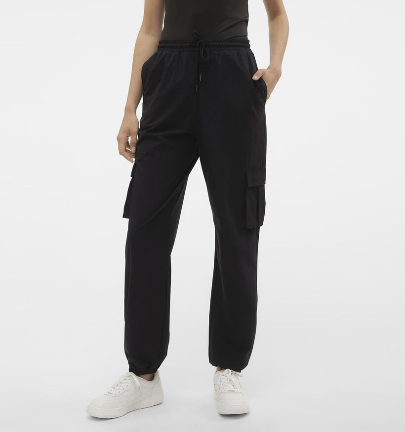 Vero Moda Kimberly Pantalon cargo en Noir L30 pour femmes (341992)