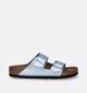 Birkenstock Arizona Birko Flor Nu-pieds en Argent pour femmes (337974)