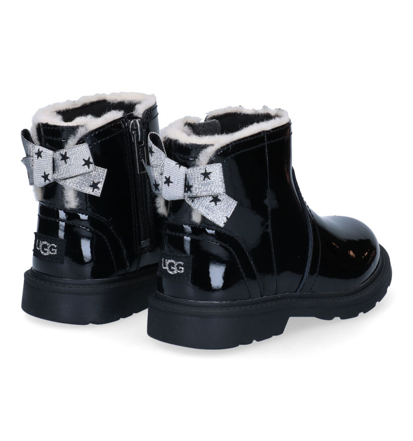 UGG Lynde Zwarte Bottines in kunstleer (294900)