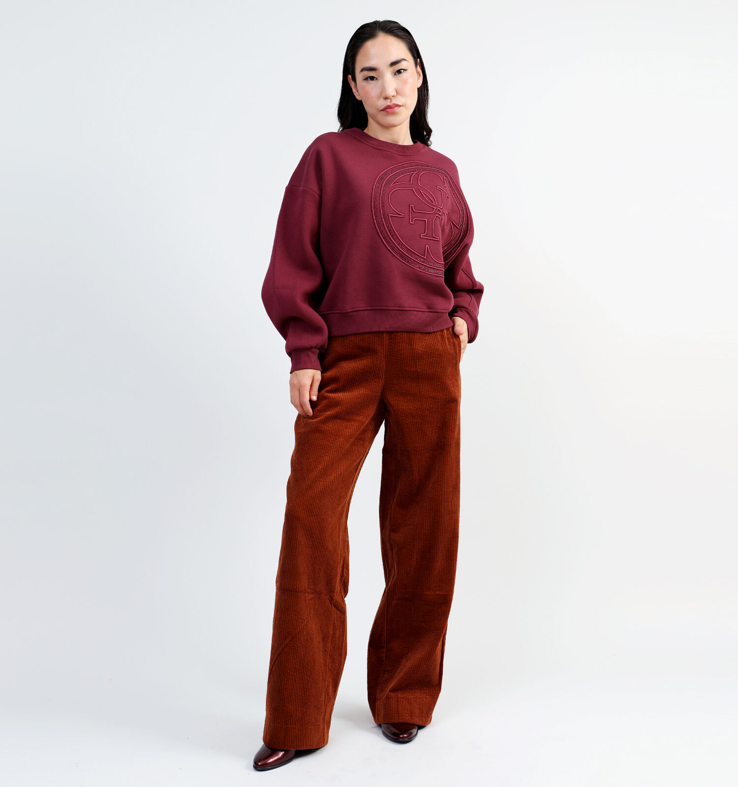 Bordeaux sweater dames 2025