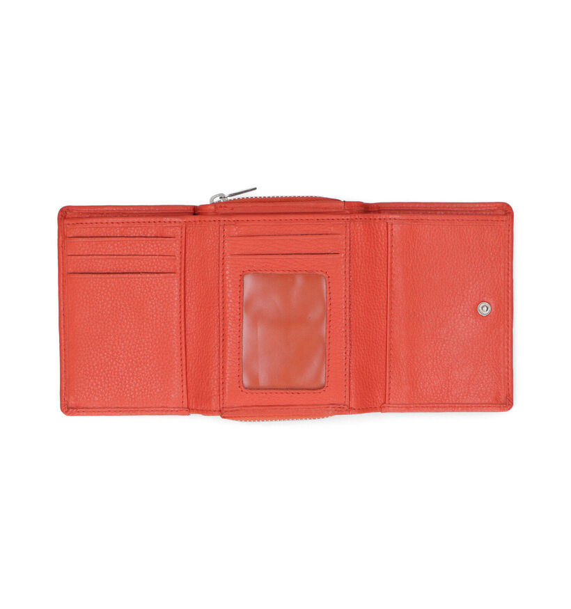 Euro-Leather Oranje Ritsportemonnee voor dames (324026)