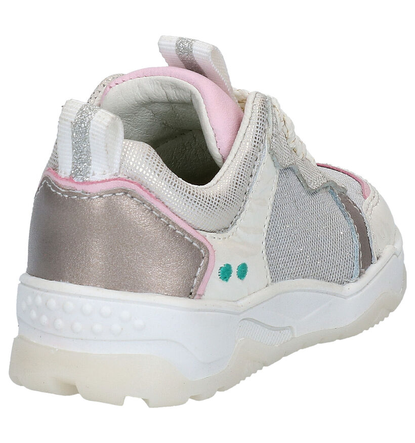 Bunnies Charlie Chunky Chaussures à lacets en Blanc en cuir (275285)