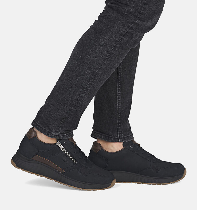 Rieker Donkerblauwe Sneakers met Veter en Rits voor heren (360435) - geschikt voor steunzolen