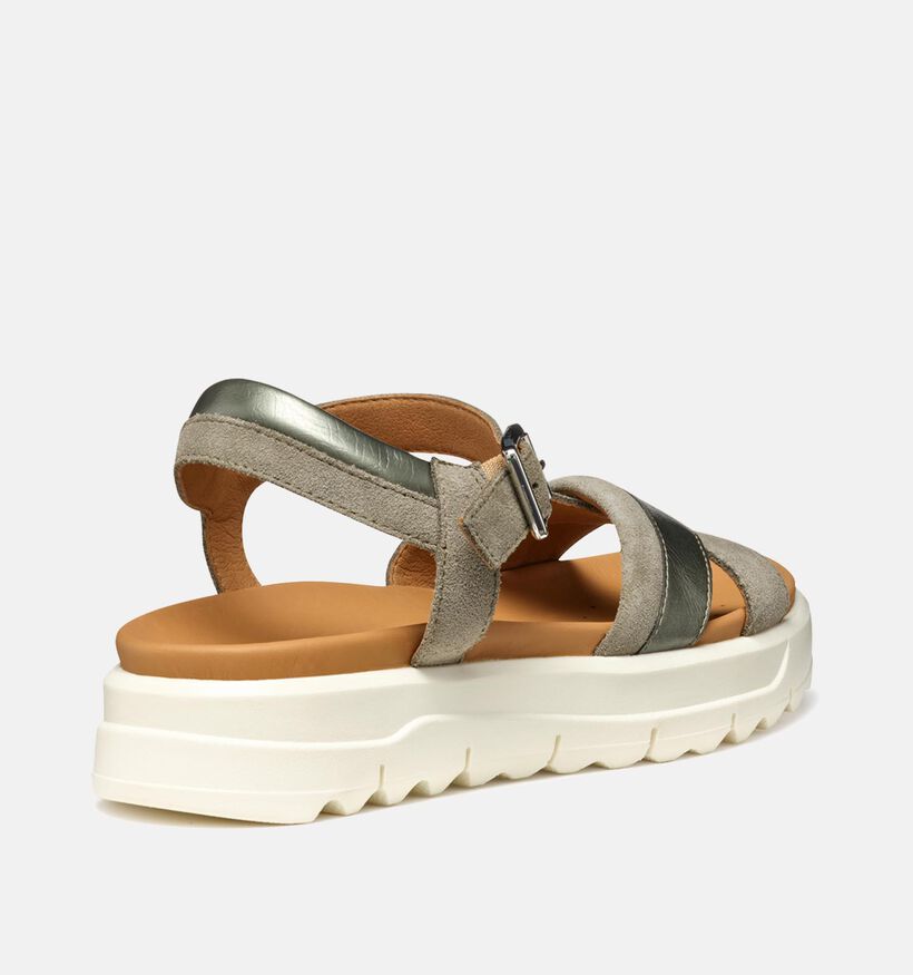 Geox Xand 2.1s Taupe Sandalen voor dames (353790)