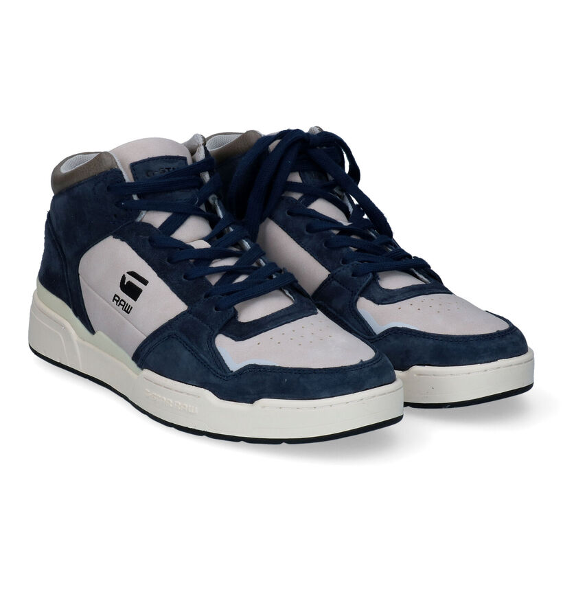 G-Star Attacc MID NUB Blauwe Sneakers voor heren (305465) - geschikt voor steunzolen