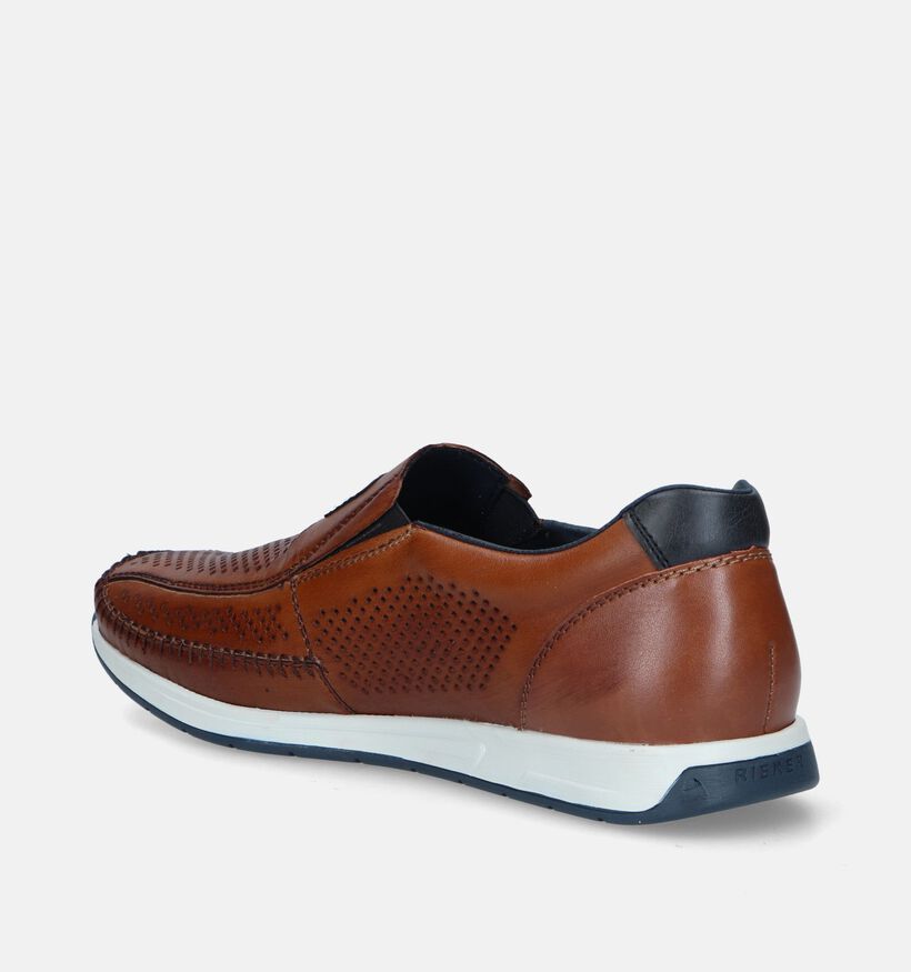 Rieker Chaussures à enfiler en Cognac pour hommes (339186)