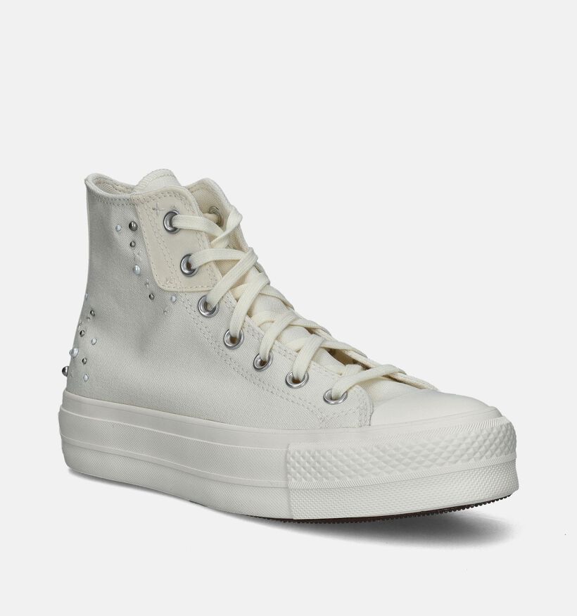 Converse Chuck Taylor All Star Lift Baskets en Écru pour femmes (348832)