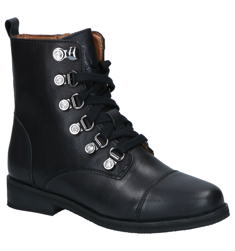 Milo & Mila Zwarte Boots in kunstleer (262023)