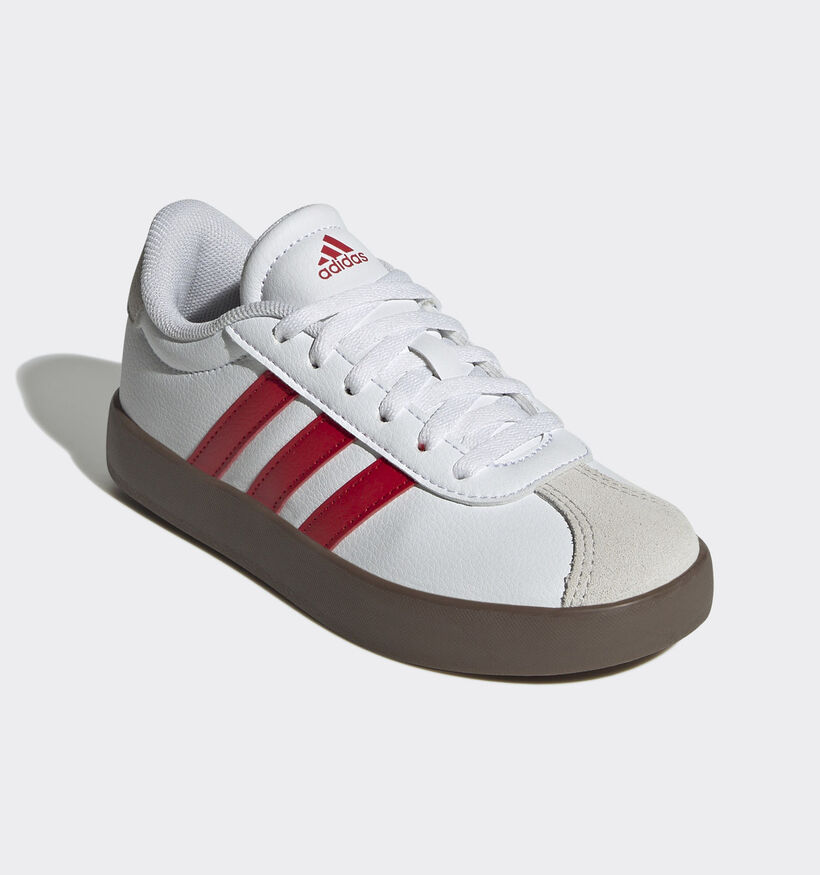 adidas VL Court 3.0 Baskets en Blanc pour filles, garçons (366040) - pour semelles orthopédiques