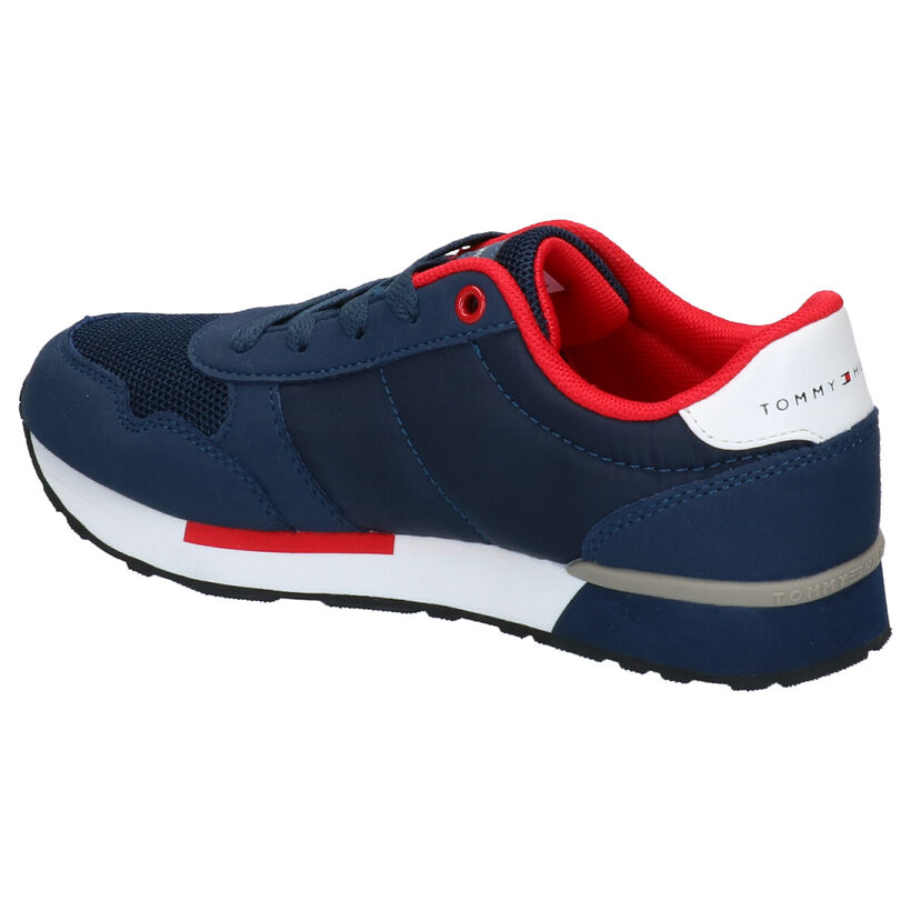 Donkerblauwe Sneakers Tommy Hilfiger in stof (266585)
