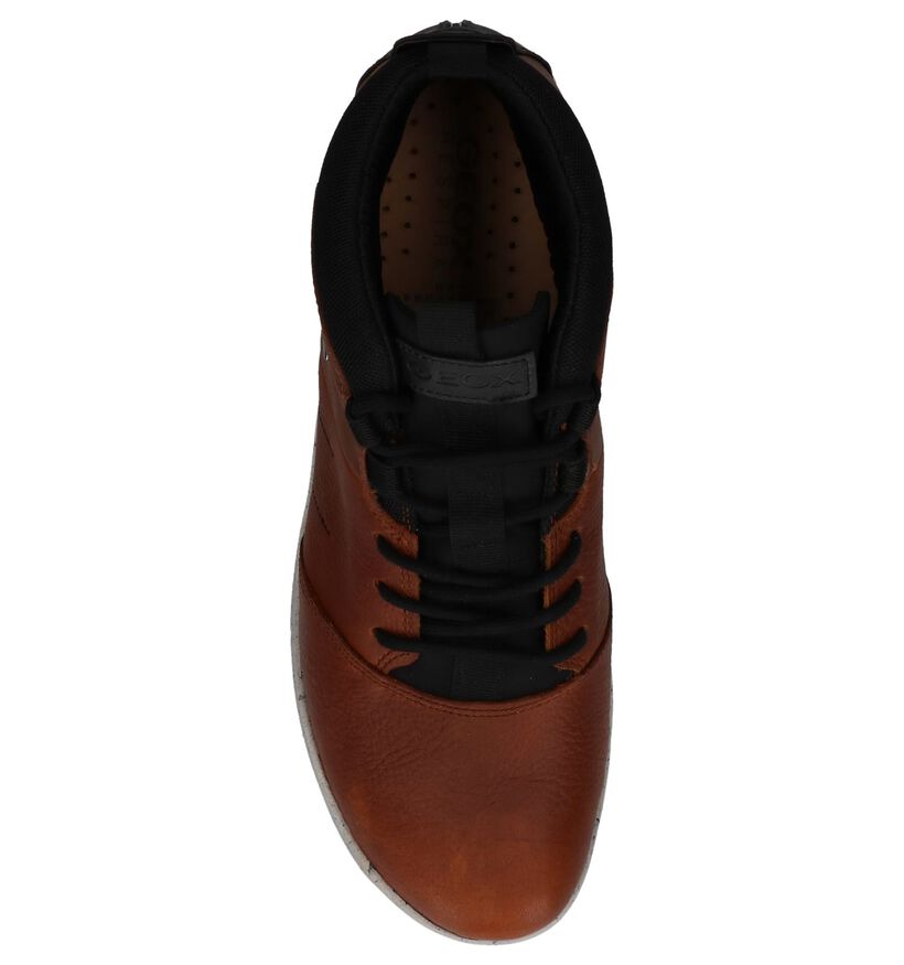 Geox Chaussures hautes en Cognac en cuir (223484)