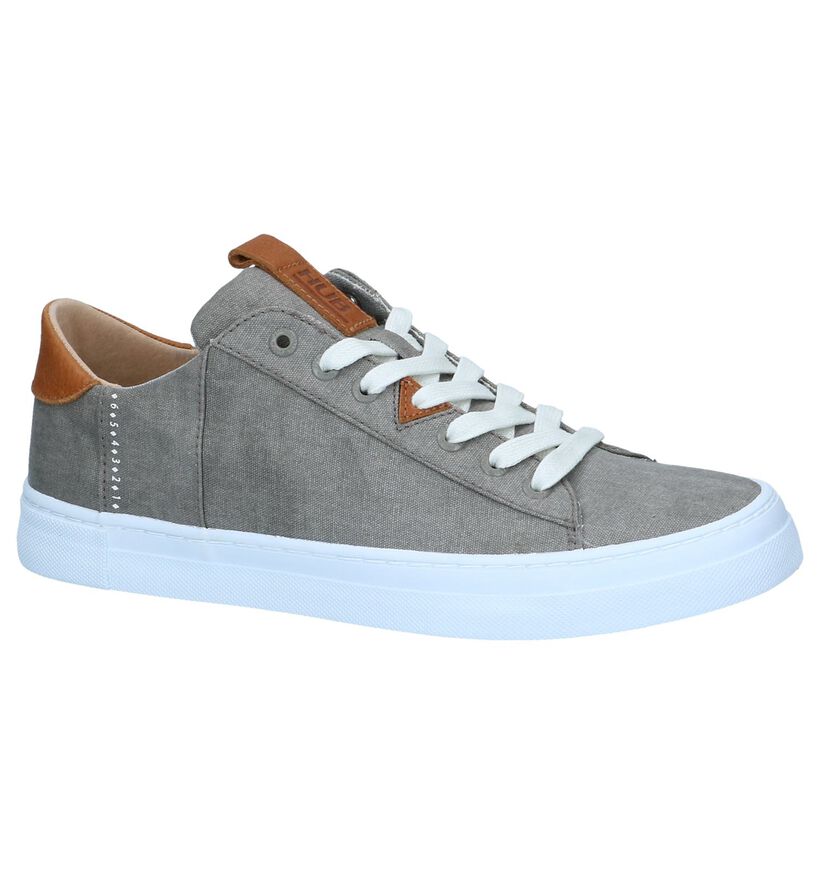 Hub Chaussures basses en Gris en textile (242660)