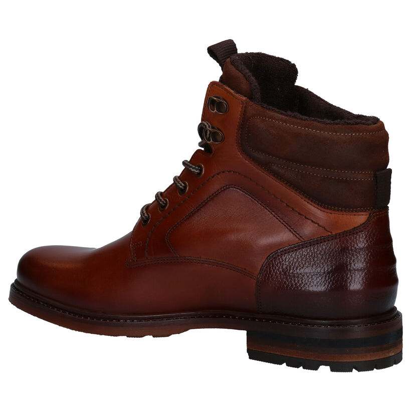 Borgo Sport Universal Bottines en Cognac en cuir (282093)