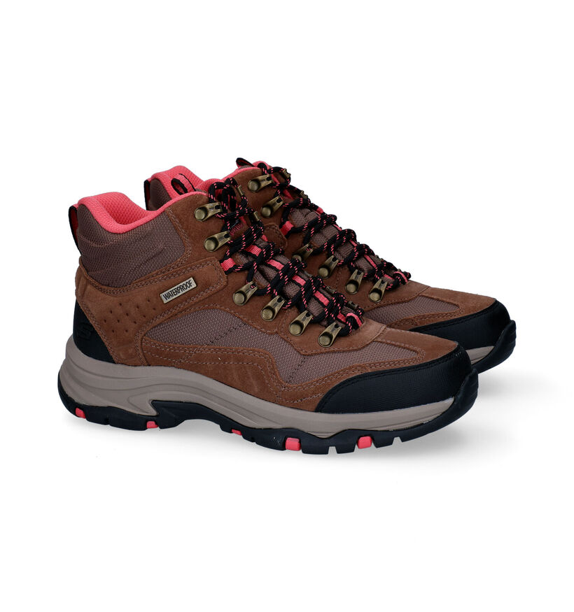 Skechers Trego Base Bruine Wandelschoenen in daim (293953)