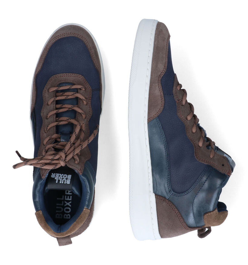 Bullboxer Blauwe Hoge Schoenen voor heren (314048) - geschikt voor steunzolen