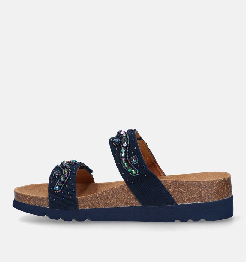 Scholl Zafirah 2.0 Nu-pieds en Bleu pour femmes (336725)