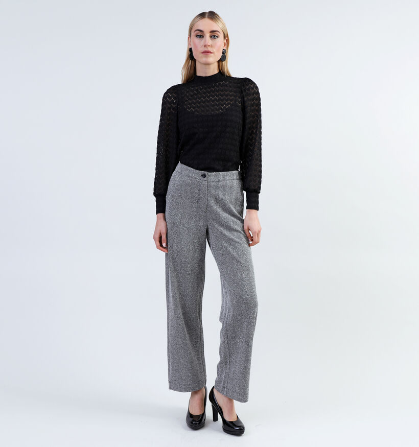 Vila Irina HW Grijze Wijde Broek voor dames (342085)