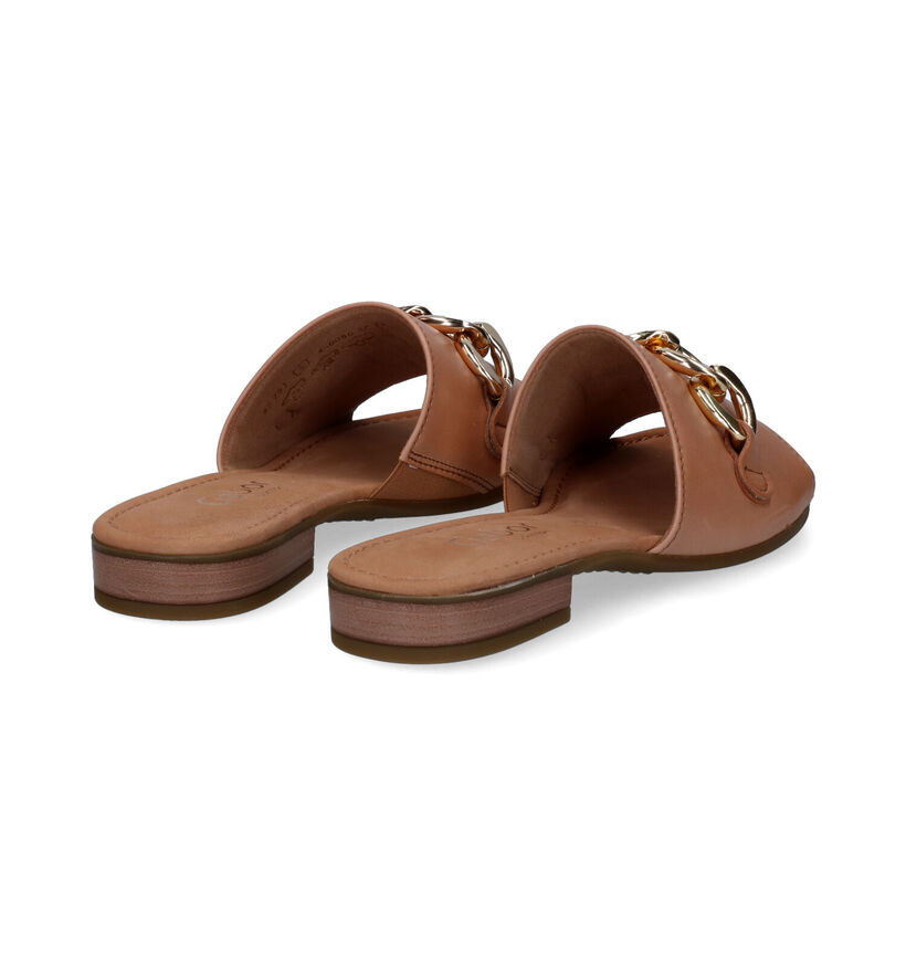 Comfort Nu-pieds plates en Cognac pour femmes (306158)