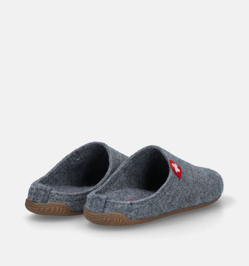 Living Kitzbühel Pantoufles ouvertes en Gris pour femmes (332434) - pour semelles orthopédiques