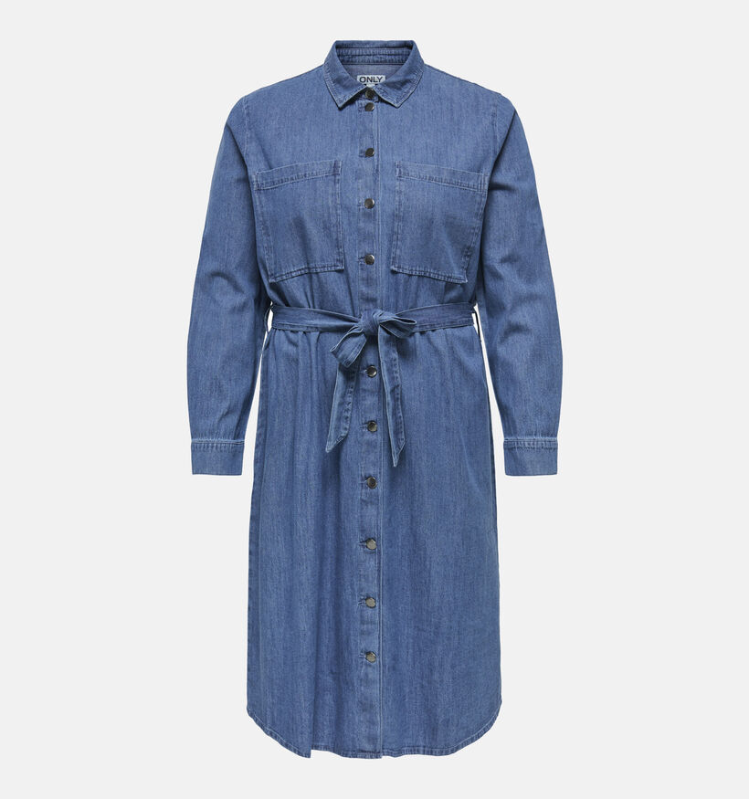 ONLY Carmakoma Blauwe Jeans Hemdjurk voor dames (371844)