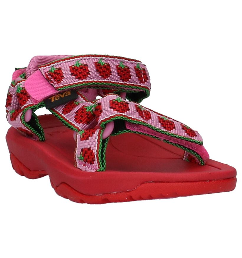 Teva Hurricane Sandales pour bébé en Rose en textile (212530)