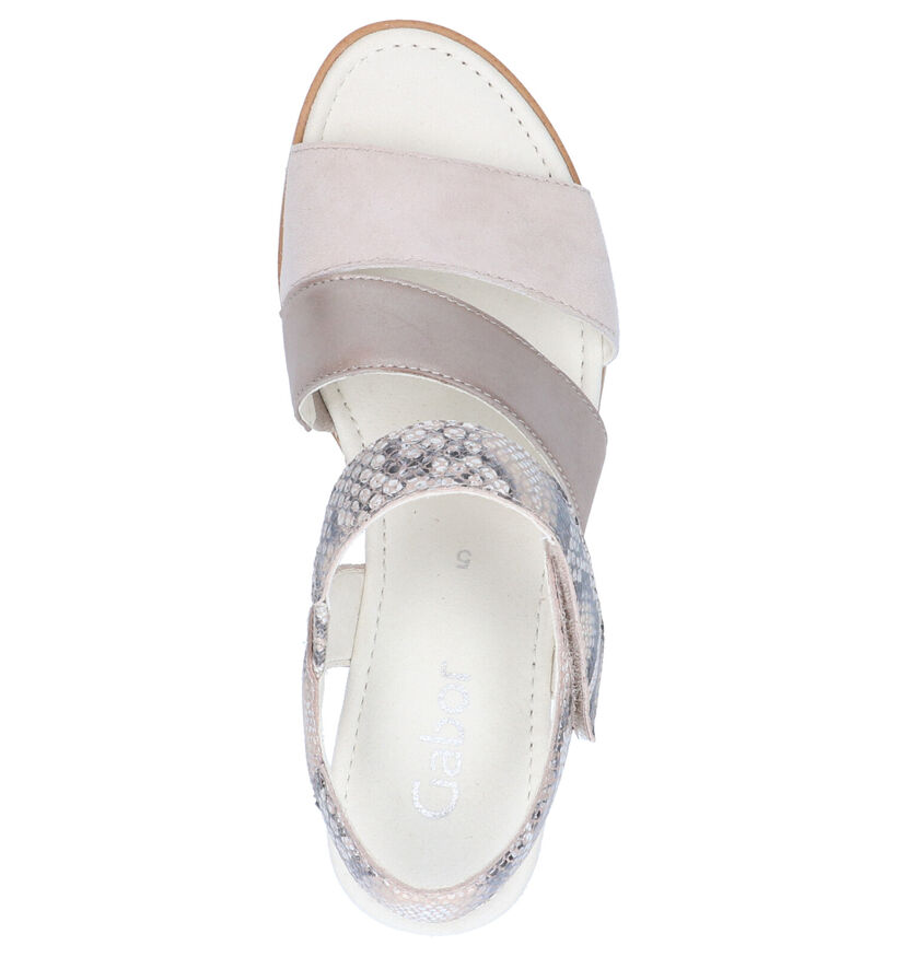 Gabor Beige Sandalen in leer (271756)