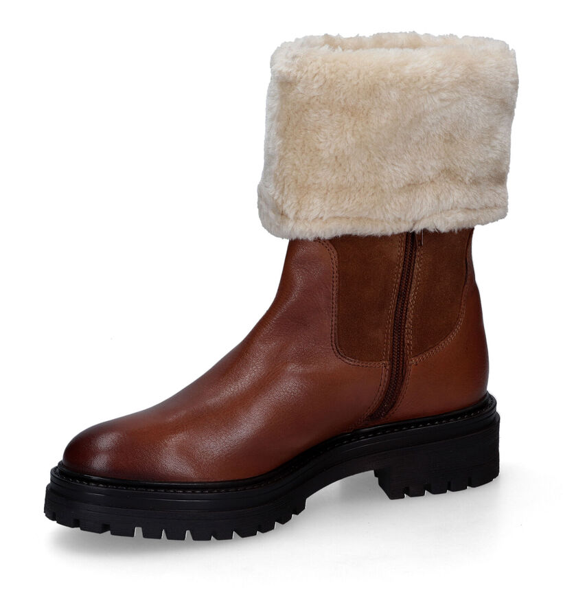 Geox Iridea Bottes en Cognac en cuir (316140)