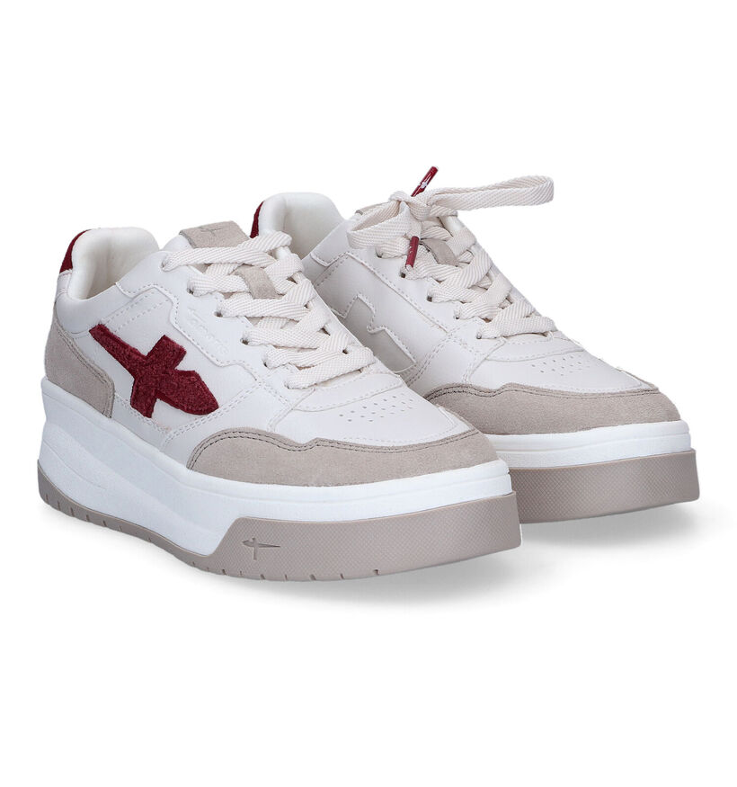 Fashletics Baskets casual en Blanc en cuir (315496)