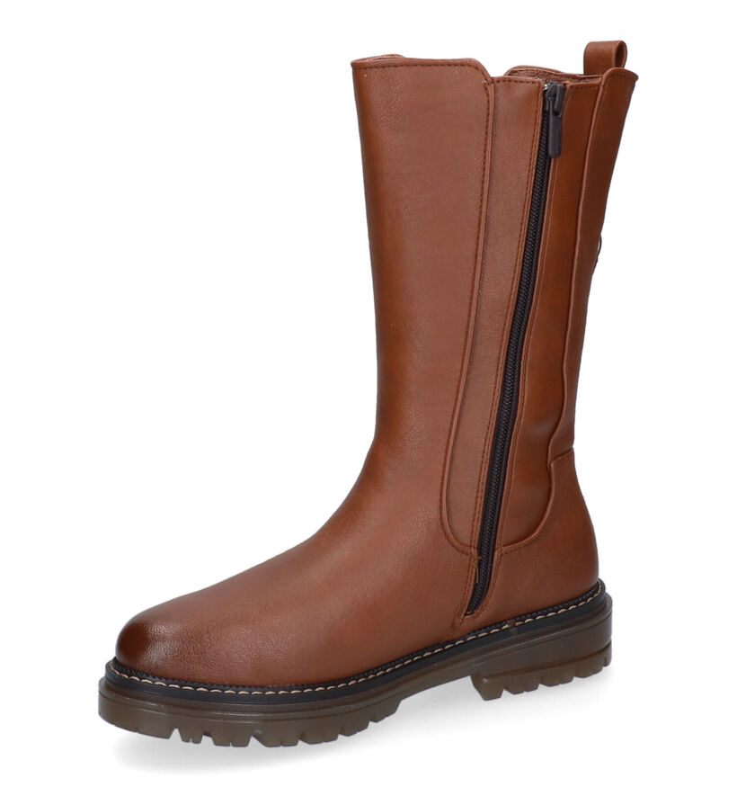 Mustang Bottes courtes en Cognac pour femmes (298096)