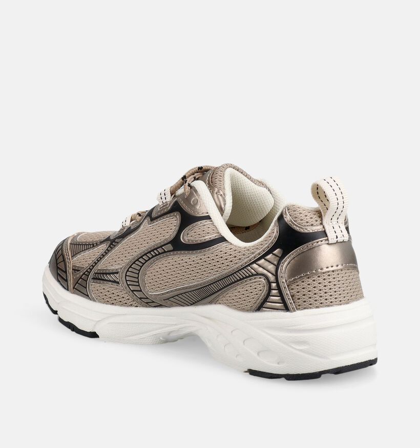 Milo & Mila Gouden Lage Sneakers voor meisjes (379105) - geschikt voor steunzolen
