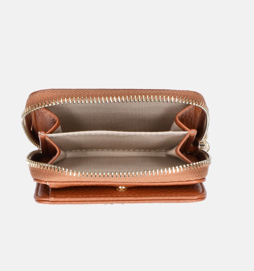 Laurent David Estee 007 Porte-monnaie Zippé en Cognac pour femmes (357973)