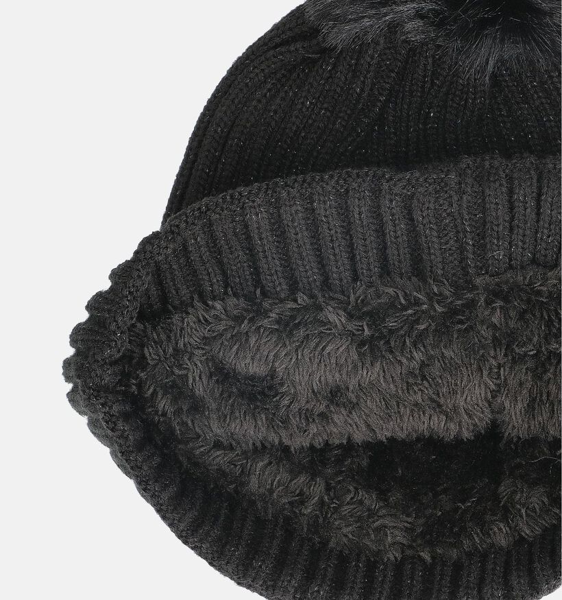 Via Limone Bonnet et Col en Noir (Ensemble) pour filles, garçons (367435)