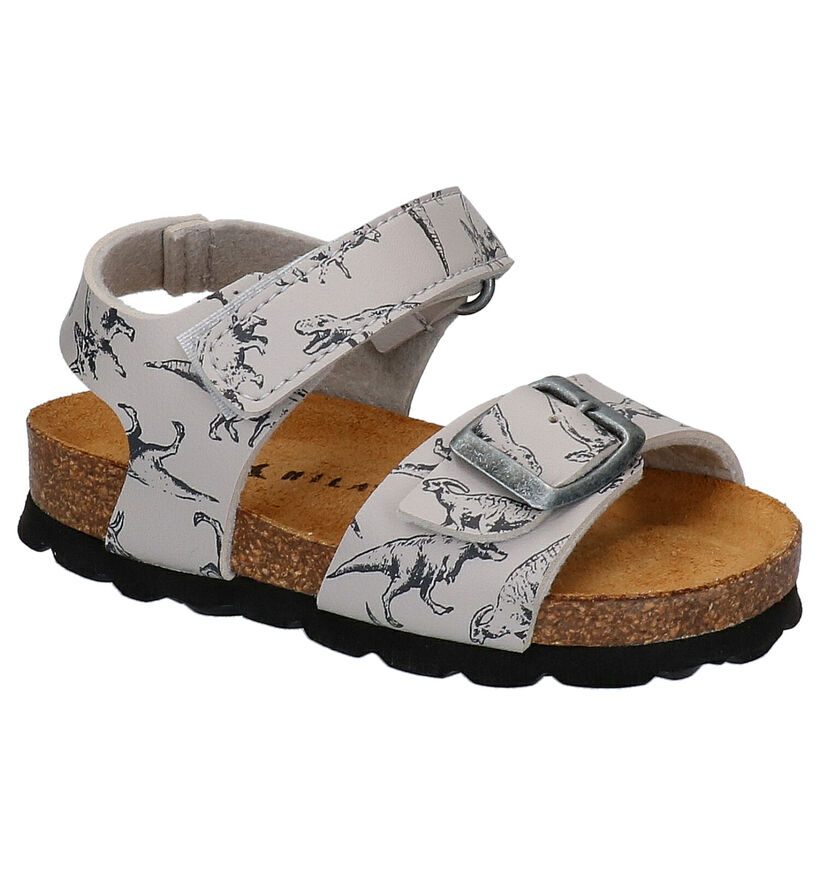 Milo & Mila Grijze Sandalen in kunstleer (266307)