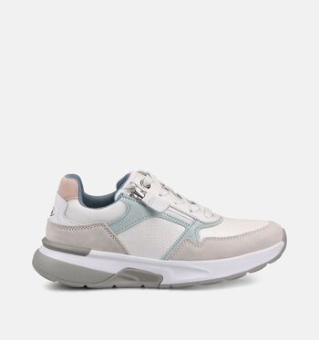 Gabor Rollingsoft Sneakers Wit/Blauw/Roze
