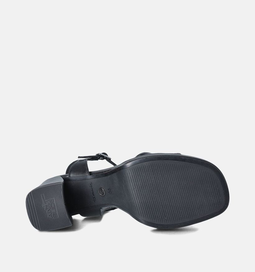 Tamaris Zwarte Sandalen met blokhak voor dames (354386)