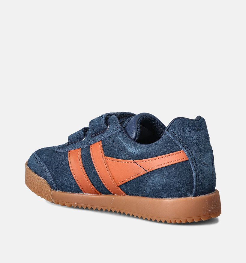 Gola Harrier Strap Chaussures à scratch en Bleu pour garçons (365536)