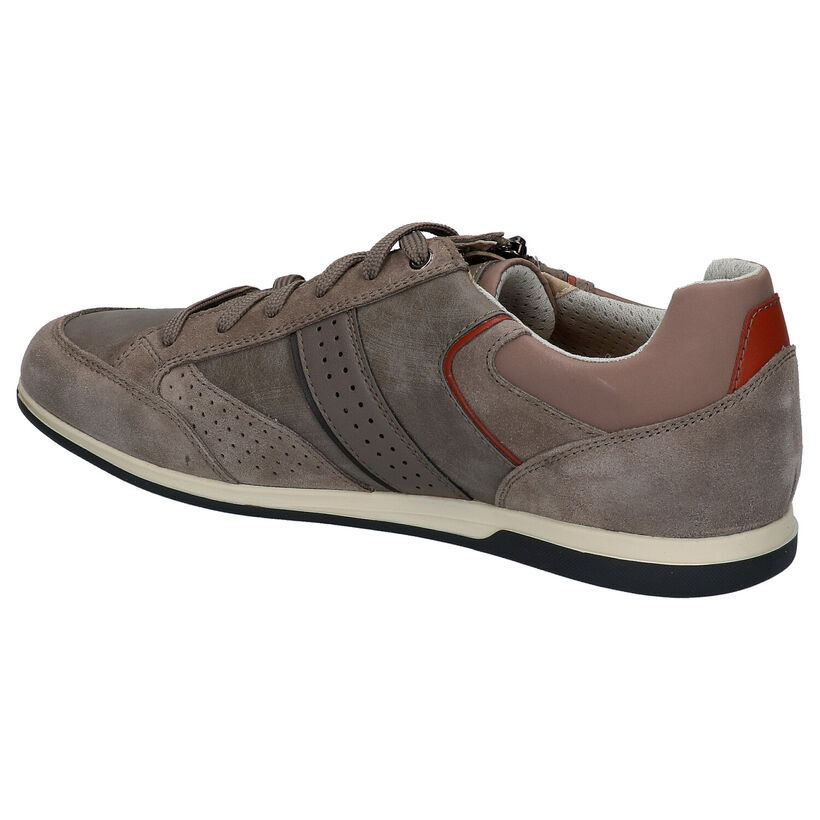 Geox Renan Chaussures à Lacets en Bleu en cuir (266681)