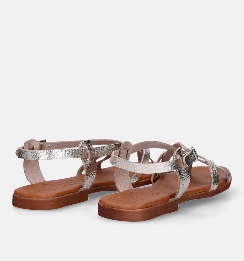 Oh My Sandals Sandales plates en Or pour femmes (334939)