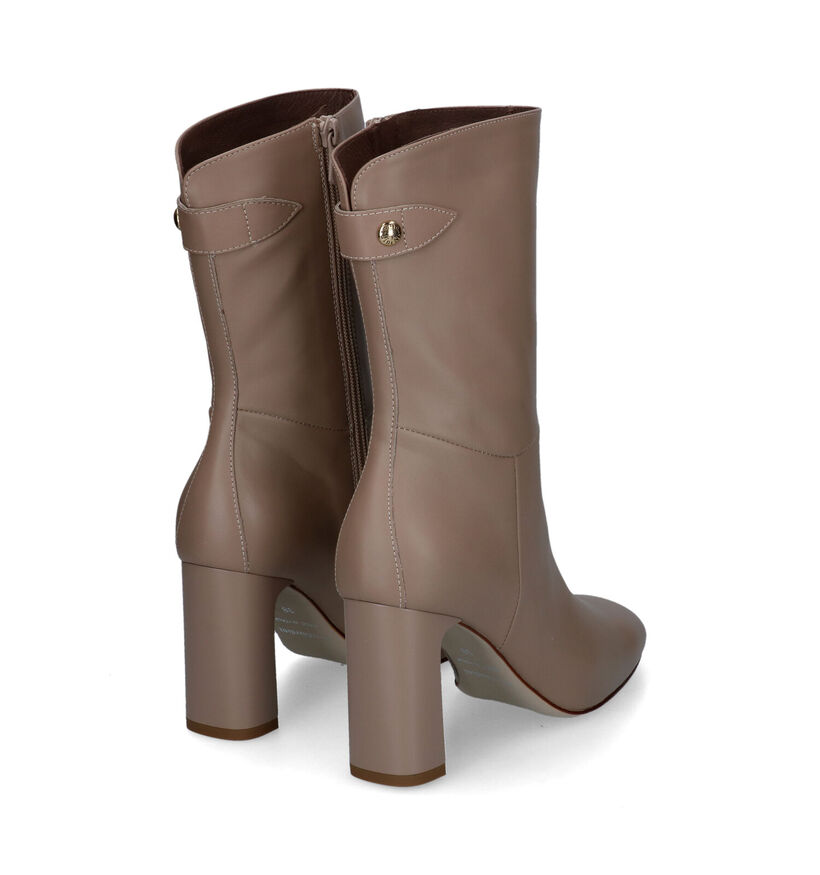 NeroGiardini Beige Korte Laarzen in leer (314555)