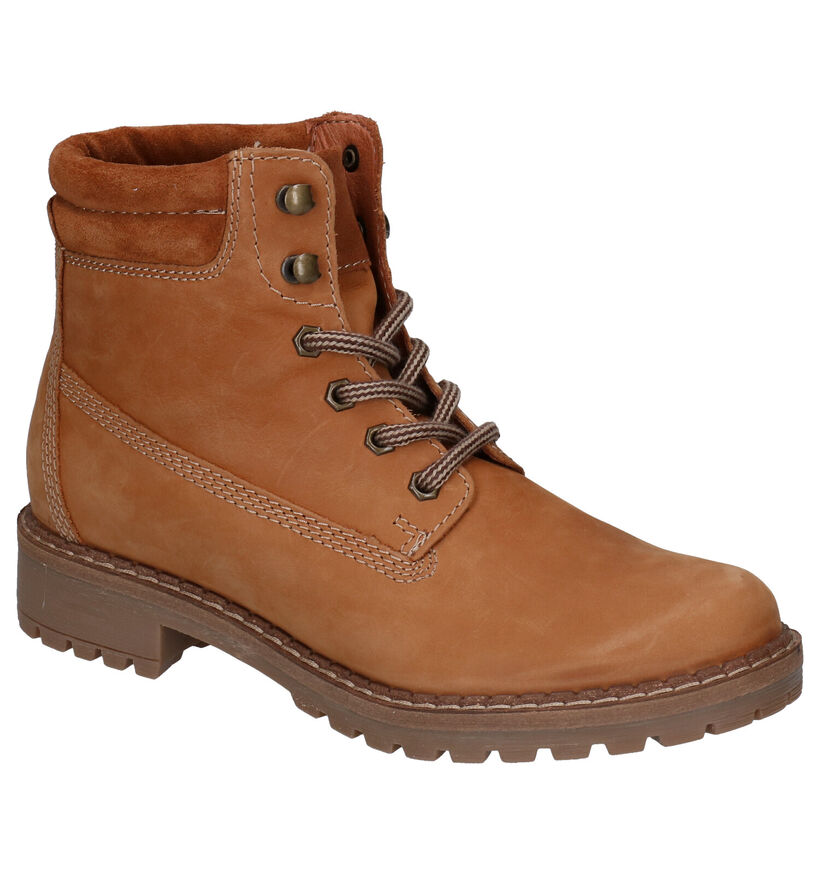 Dazzle Boots à lacets en Orange en nubuck (278832)