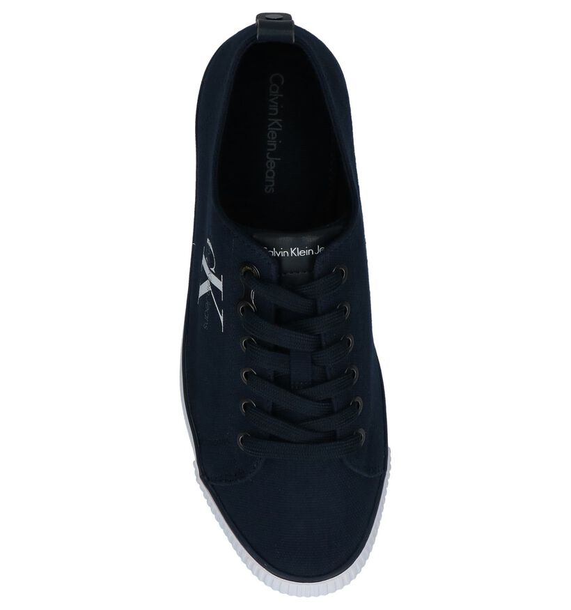 Calvin Klein Jeans Arnold Donker Blauwe Sneakers, , pdp