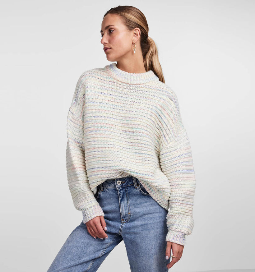 Pieces Jamie Witte Oversized trui voor dames (337714)
