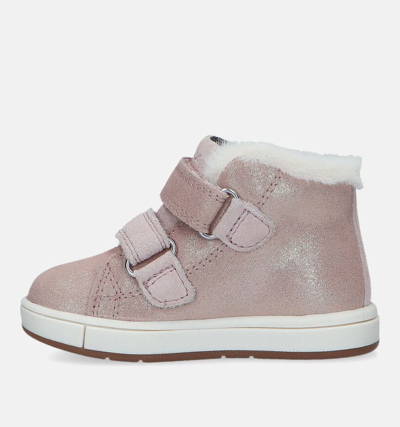 Geox Trottola Chaussuresà velcro étanches en Rose pour filles (328500) - pour semelles orthopédiques