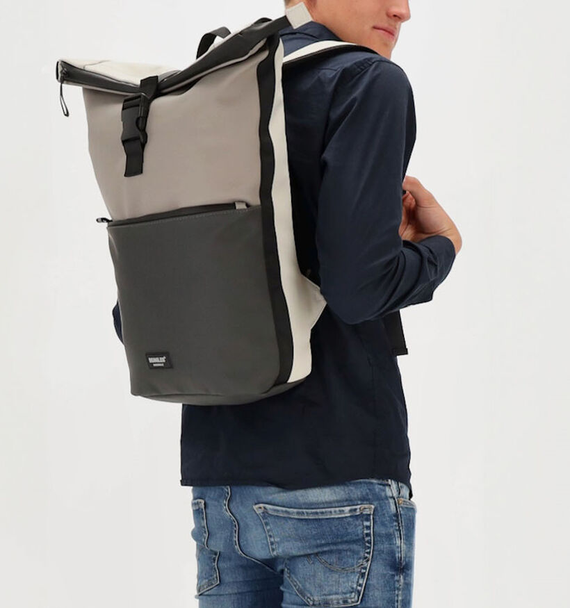 Beagles Donkergrijze Rolltop Rugzak voor dames, heren (377044)