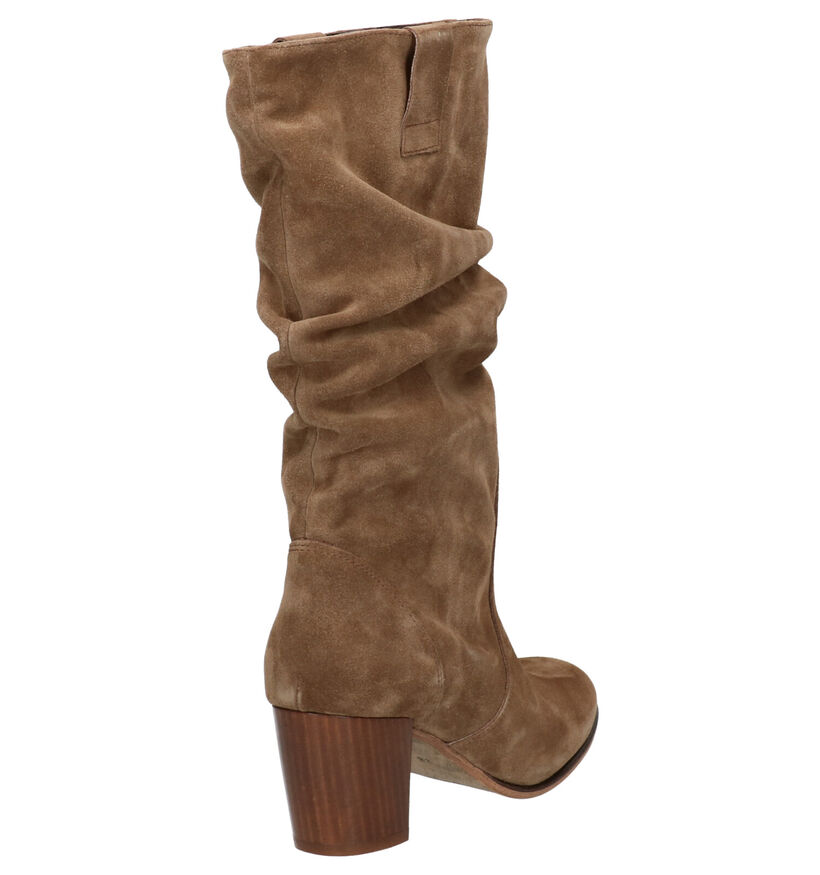 U.TY Bottes basses en Beige foncé en nubuck (262597)