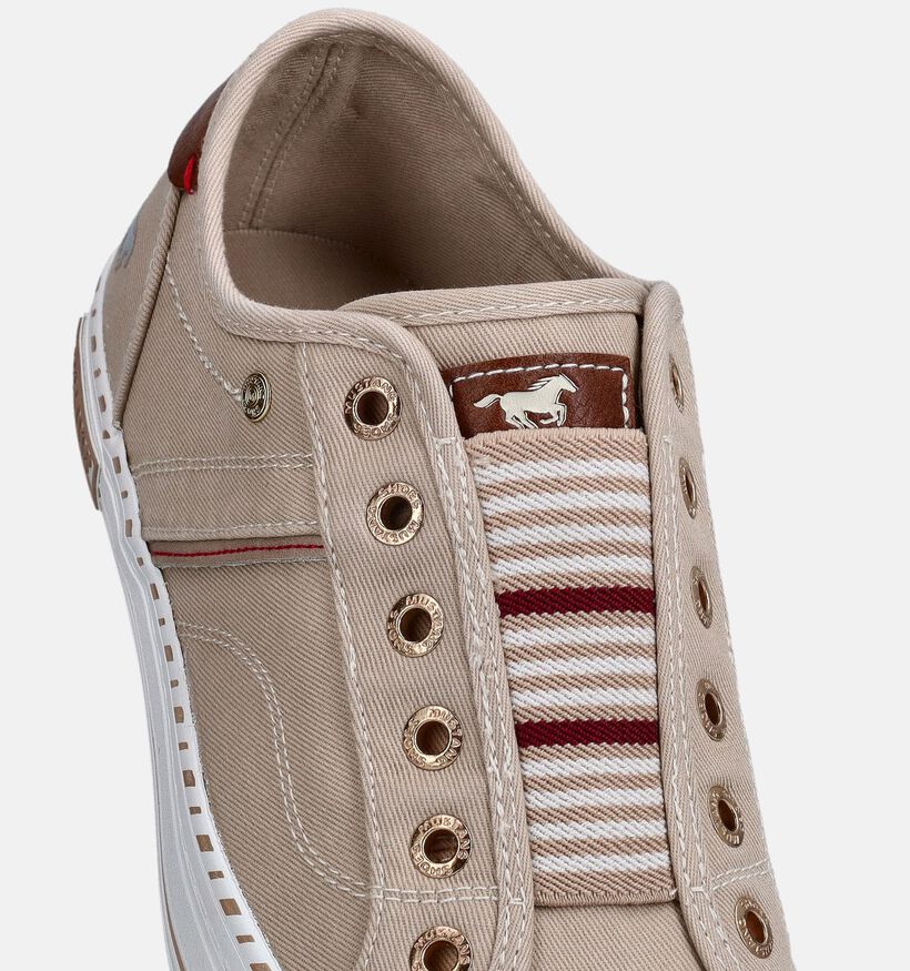 Mustang Baskets basses en Beige pour femmes (372110)
