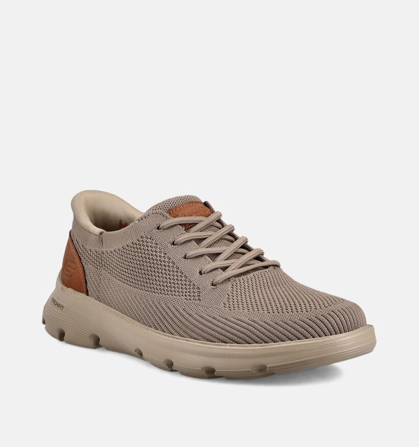 Skechers Arch Fit Garza Kakigroene Veterschoenen voor heren (367502)